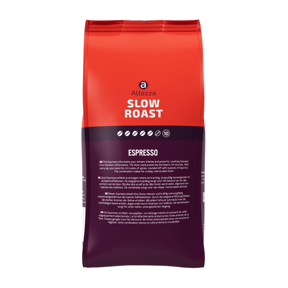 Altezza Slow Roast Espresso - Koffiebonen 1 KG 4 Altezza Slow Roast Espresso - Koffiebonen 1 KG - Afbeelding 4