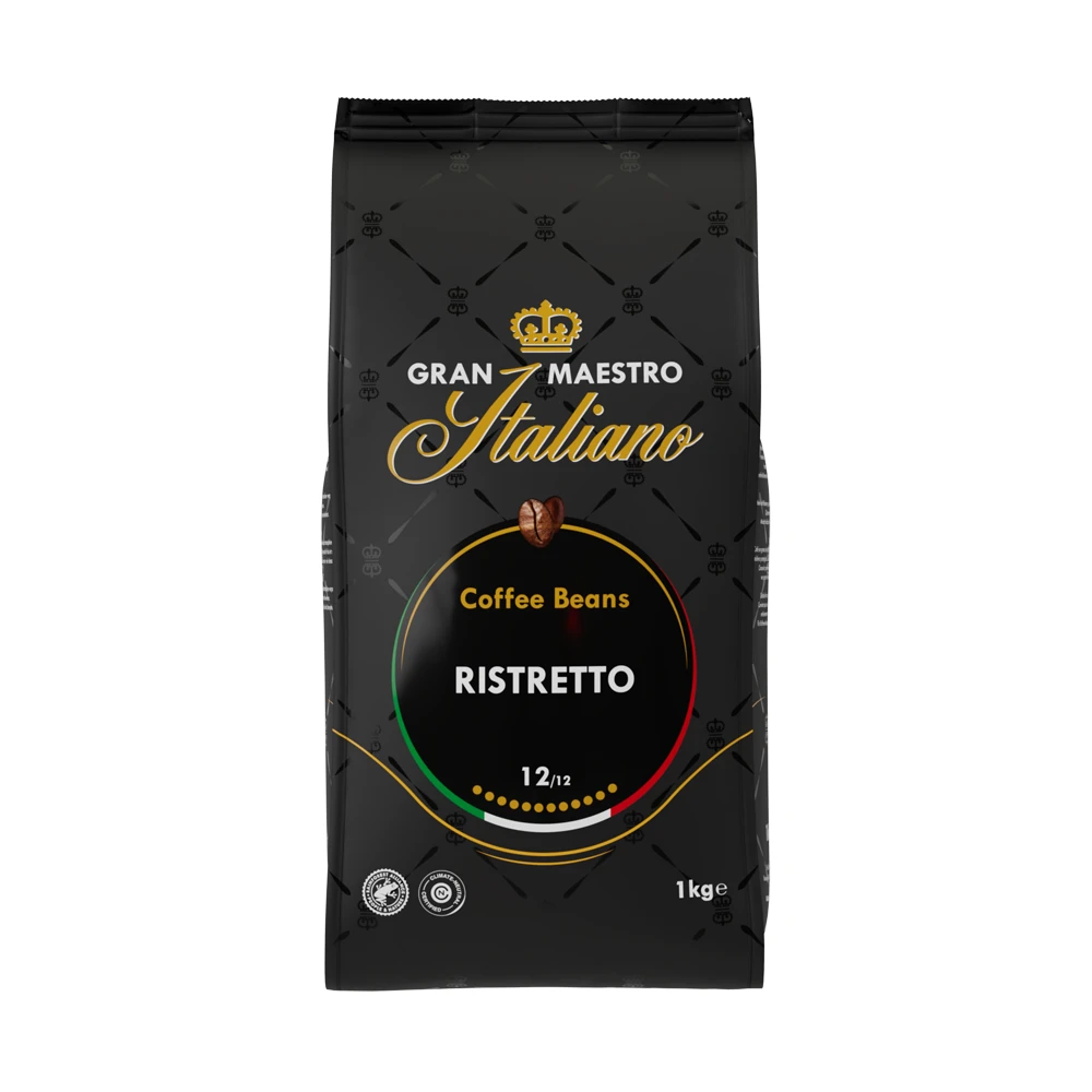Gran Maestro Italiano Ristretto - Koffiebonen 1 KG 2 Gran Maestro Italiano Ristretto - Koffiebonen 1 KG - Afbeelding 2