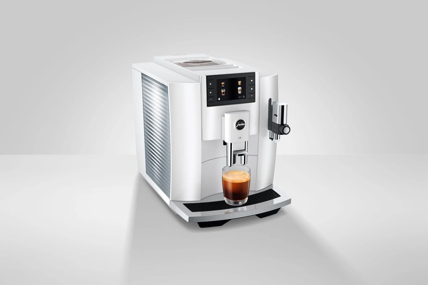 JURA E8 Piano White (EC) (2023) Met €78 Gratis Koffie én 2+1 Jaar Extra Garantie 6 JURA E8 Piano White (EC) (2023) Met €78 Gratis Koffie én 2+1 Jaar Extra Garantie - Afbeelding 6