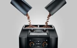 JURA J8 Twin Diamond Black (EA) Met €78 Gratis Koffie En Glazen Melkhouder En 2+1 Jaar Extra Garantie