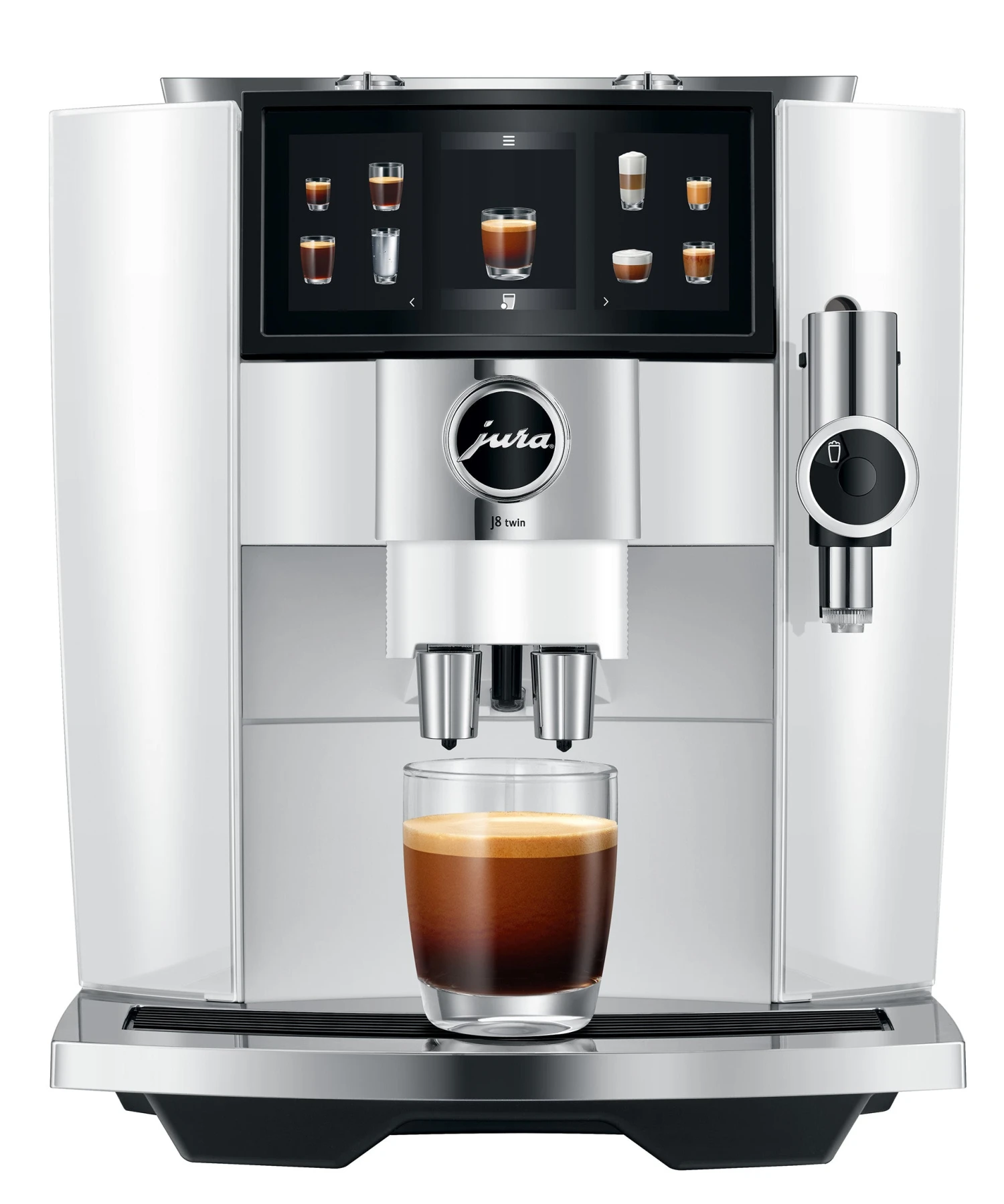 JURA J8 Twin Diamond White (EA) Met €78 Gratis Koffie En Glazen Melkhouder En 2+1 Jaar Extra Garantie 2 JURA J8 Twin Diamond White (EA) Met €78 Gratis Koffie En Glazen Melkhouder En 2+1 Jaar Extra Garantie - Afbeelding 2