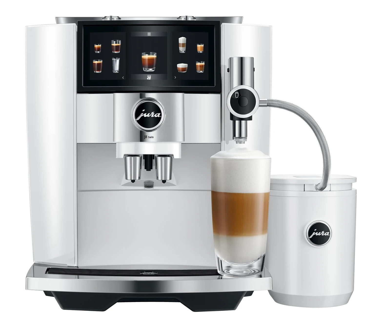 JURA J8 Twin Diamond White (EA) Met €78 Gratis Koffie En Glazen Melkhouder En 2+1 Jaar Extra Garantie 11 JURA J8 Twin Diamond White (EA) Met €78 Gratis Koffie En Glazen Melkhouder En 2+1 Jaar Extra Garantie - Afbeelding 11