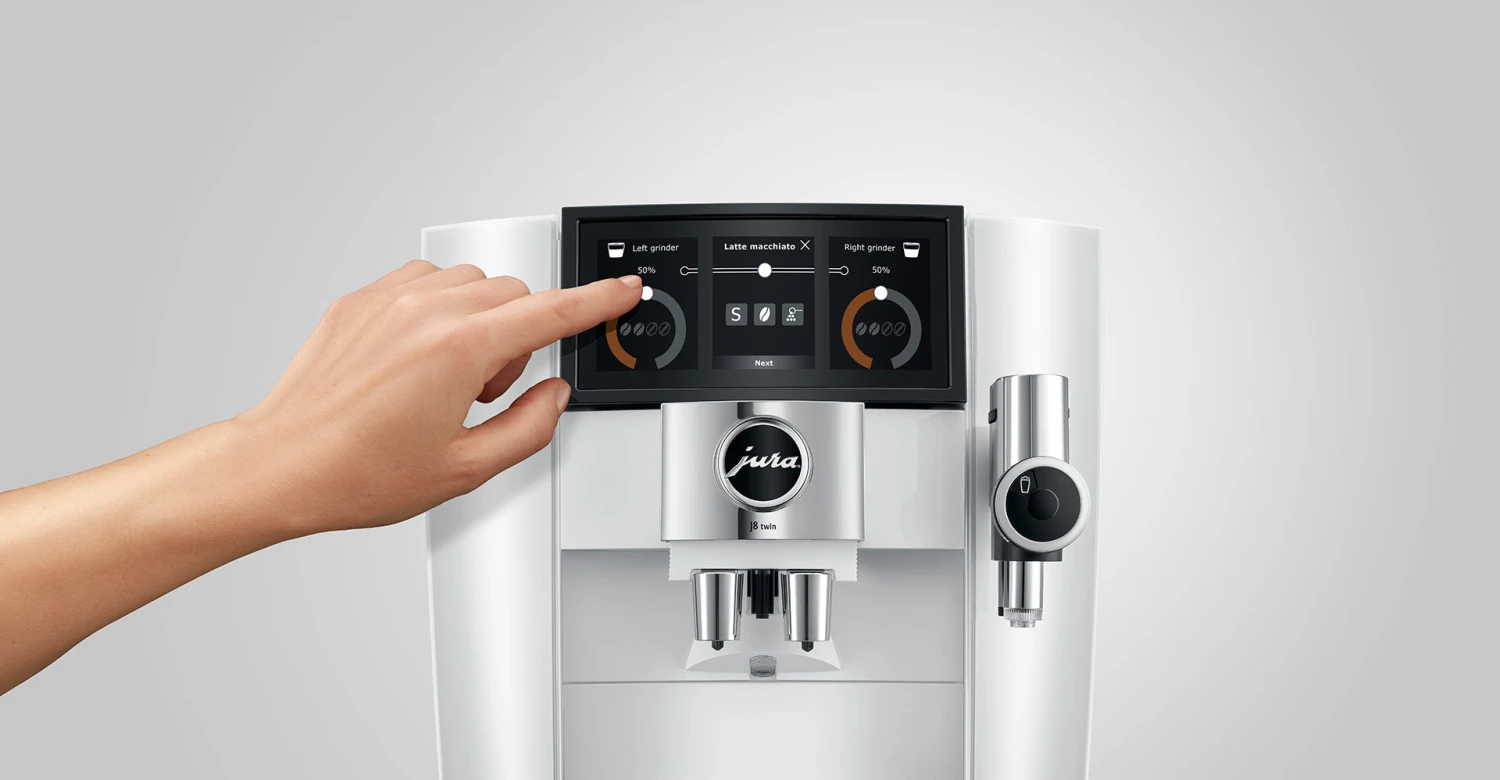 JURA J8 Twin Diamond White (EA) Met €78 Gratis Koffie En Glazen Melkhouder En 2+1 Jaar Extra Garantie 5 JURA J8 Twin Diamond White (EA) Met €78 Gratis Koffie En Glazen Melkhouder En 2+1 Jaar Extra Garantie - Afbeelding 5