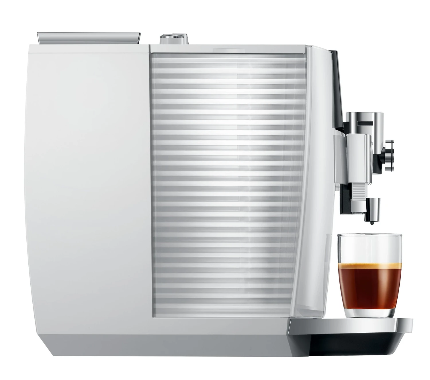 JURA J8 Twin Diamond White (EA) Met €78 Gratis Koffie En Glazen Melkhouder En 2+1 Jaar Extra Garantie 4 JURA J8 Twin Diamond White (EA) Met €78 Gratis Koffie En Glazen Melkhouder En 2+1 Jaar Extra Garantie - Afbeelding 4