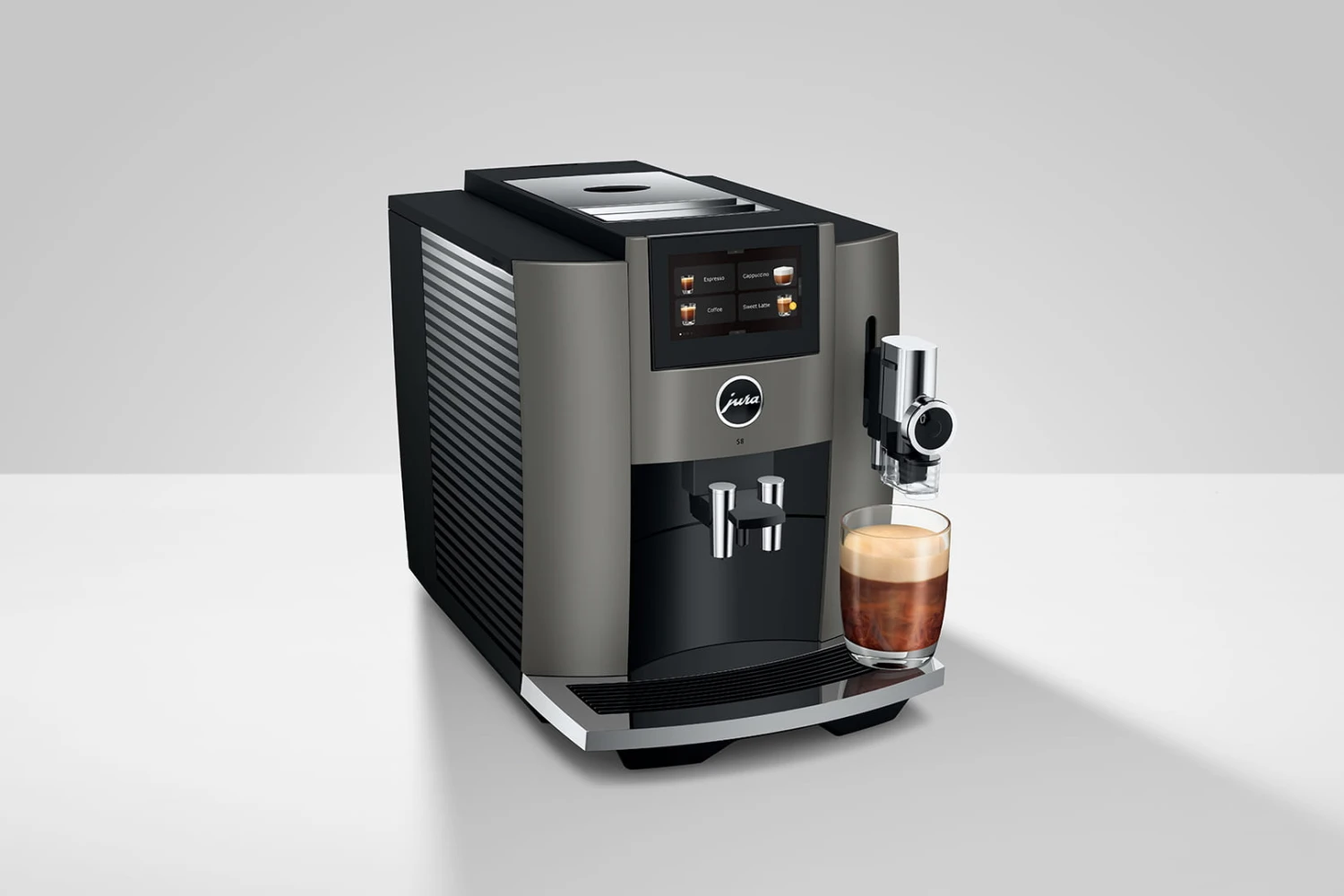 JURA S8 Dark Inox (EB) Met €78 Gratis Koffie En 2+1 Jaar Extra Garantie 8 JURA S8 Dark Inox (EB) Met €78 Gratis Koffie En 2+1 Jaar Extra Garantie - Afbeelding 8