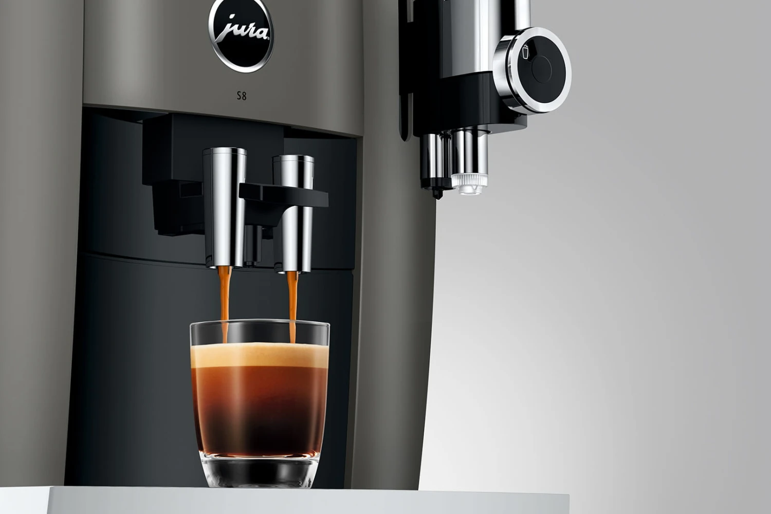 JURA S8 Dark Inox (EB) Met €78 Gratis Koffie En 2+1 Jaar Extra Garantie 6 JURA S8 Dark Inox (EB) Met €78 Gratis Koffie En 2+1 Jaar Extra Garantie - Afbeelding 6
