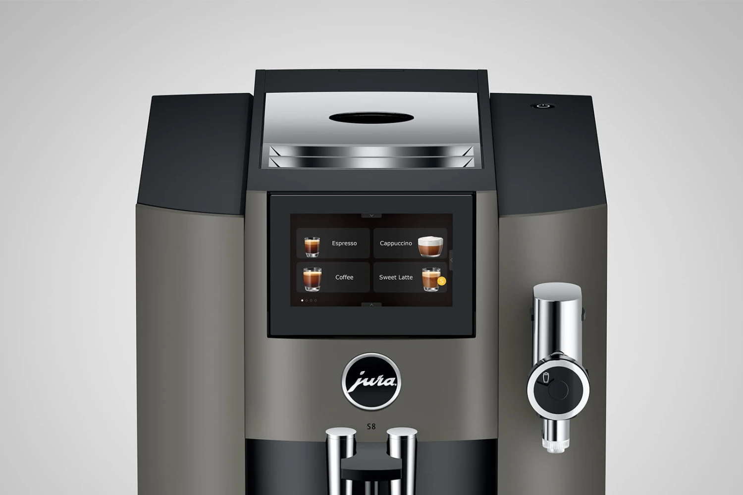 JURA S8 Dark Inox (EB) Met €78 Gratis Koffie En 2+1 Jaar Extra Garantie 3 JURA S8 Dark Inox (EB) Met €78 Gratis Koffie En 2+1 Jaar Extra Garantie - Afbeelding 3