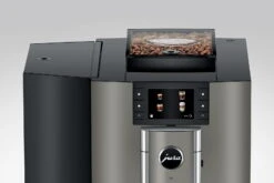 JURA X10 Dark Inox (EA) Met €84 Gratis Koffie -Koffie Winkel Jura X10 professionele koffiemachine display