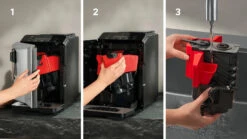 Siemens EQ.300 - Licht Zilver - TF303E01 Met €33 Gratis Koffie -Koffie Winkel Siemens EQ300 koffiemachine TF303E01 licht zilver zetgroep