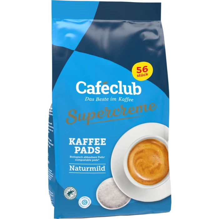 Caféclub Supercreme Mild Koffiepads 1 Caféclub Supercreme Mild Koffiepads