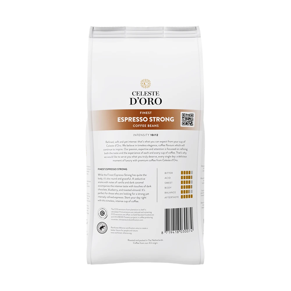 Celeste D'Oro Finest Espresso Strong - Koffiebonen 1 KG 4 Celeste D'Oro Finest Espresso Strong - Koffiebonen 1 KG - Afbeelding 4