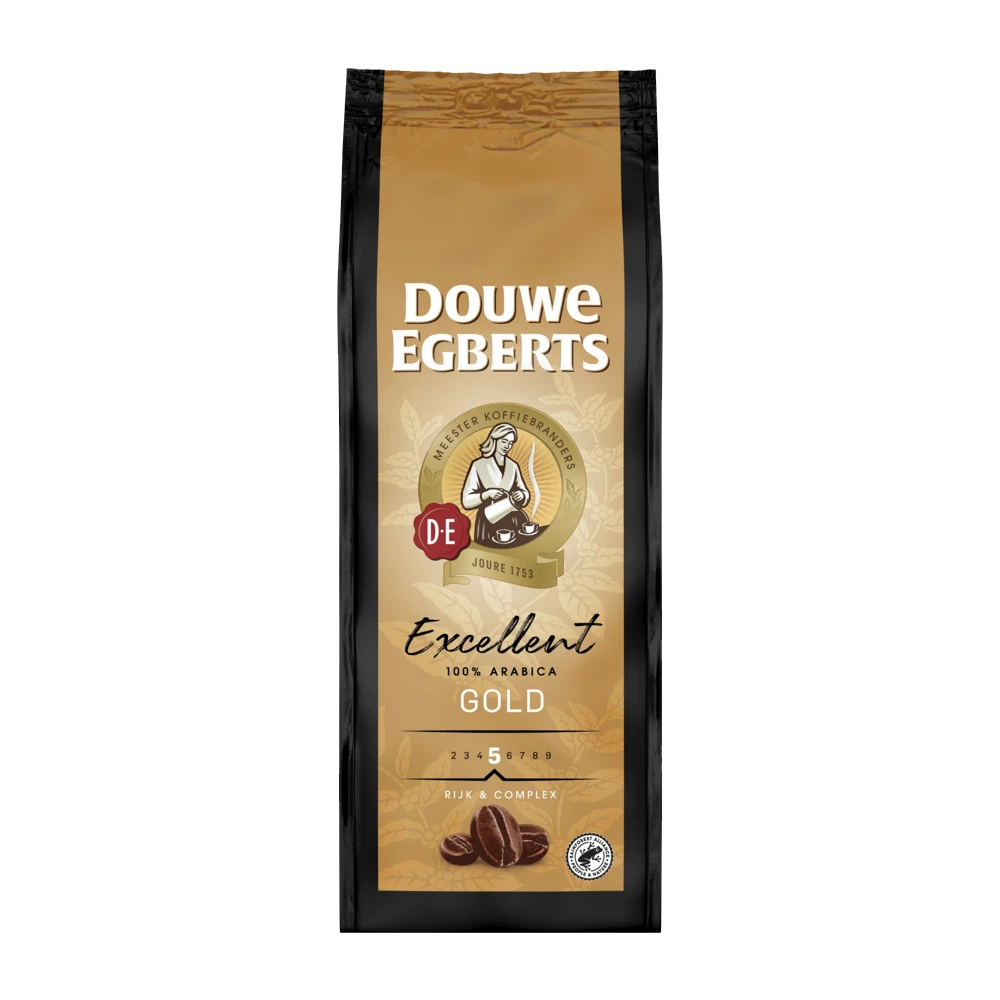Douwe Egberts Excellent Gold - Koffiebonen 500 GR 2 Douwe Egberts Excellent Gold - Koffiebonen 500 GR - Afbeelding 2