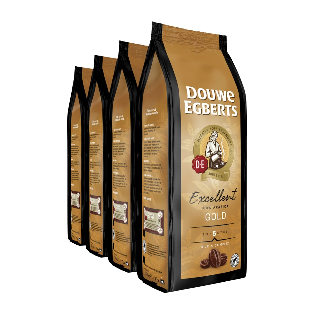 Douwe Egberts Excellent Gold - Koffiebonen 500 GR 4 Douwe Egberts Excellent Gold - Koffiebonen 500 GR - Afbeelding 4