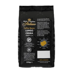 Gran Maestro Italiano - Koffiebonen - Espresso Forte (250 Gram) 7 Gran Maestro Italiano - Koffiebonen - Espresso Forte (250 Gram) -Koffie Winkel cw101613 gmi bonen 250gr ucc espresso forte back