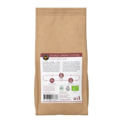 Highlands Gold - Koffiebonen - Indonesia (Organic) -Koffie Winkel cw105910 highlands gold bonen 250gr indonesia back