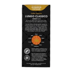 Gran Maestro Italiano - Lungo Classico - 20 Cups 10 Gran Maestro Italiano - Lungo Classico - 20 Cups -Koffie Winkel cw211629 gmi capsules 20st beyers lungo classico back