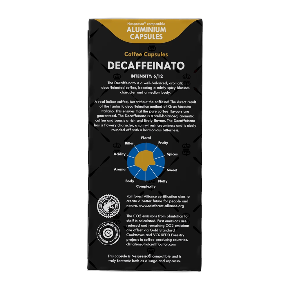 Gran Maestro Italiano - Decaffeinato - 20 Cups 5 Gran Maestro Italiano - Decaffeinato - 20 Cups - Afbeelding 5