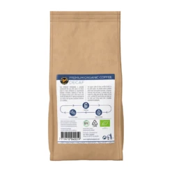 Highlands Gold - Koffiebonen - Decaf (Organic) -Koffie Winkel e101479 highlands gold bonen 250gr decaf back