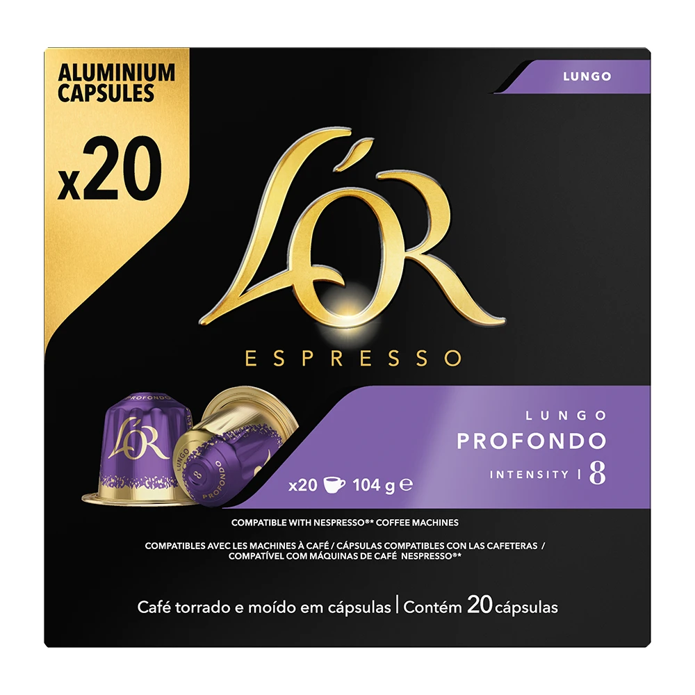 L'OR Espresso - Lungo Profondo - 20 Cups 6 L'OR Espresso - Lungo Profondo - 20 Cups - Afbeelding 6