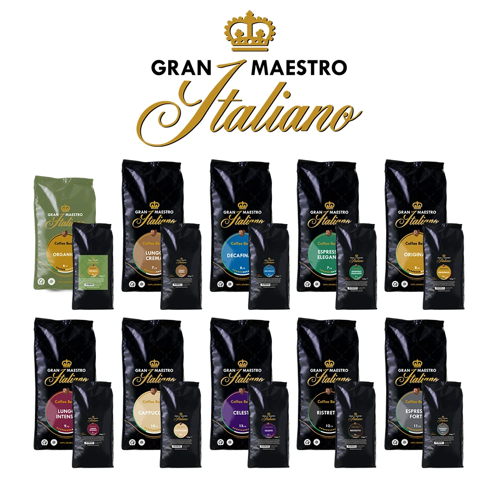 Gran Maestro Italiano - Koffiebonen - Espresso Forte (250 Gram) 4 Gran Maestro Italiano - Koffiebonen - Espresso Forte (250 Gram) - Afbeelding 4