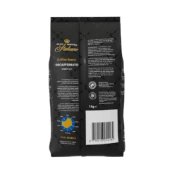 Gran Maestro Italiano Decaffeinato - Koffiebonen 1 KG 8 Gran Maestro Italiano Decaffeinato - Koffiebonen 1 KG -Koffie Winkel gmi bonen 1000gr beyers decaffeinato back png