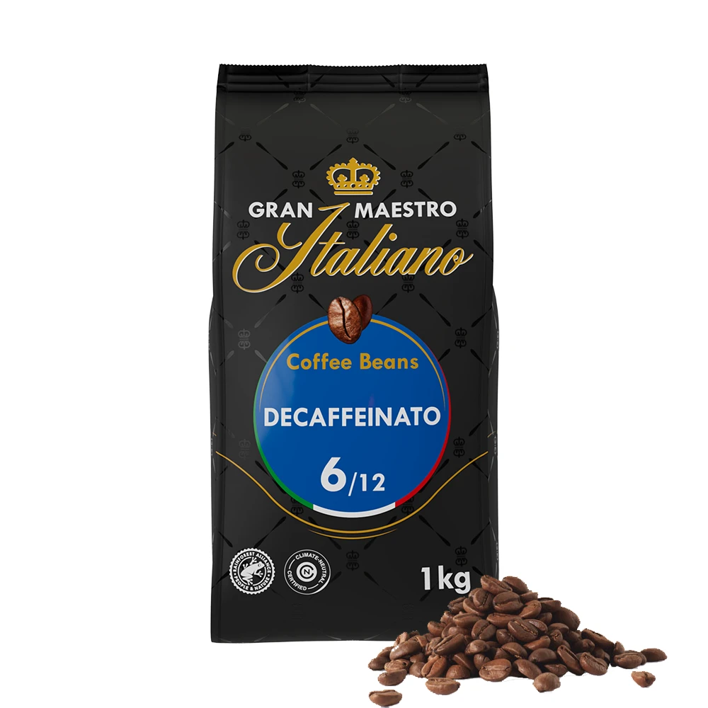 Gran Maestro Italiano Decaffeinato - Koffiebonen 1 KG 1 Gran Maestro Italiano Decaffeinato - Koffiebonen 1 KG