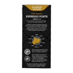 Gran Maestro Italiano - Espresso Forte - 20 Cups -Koffie Winkel gmi capsules 20st beyers espresso forte back png