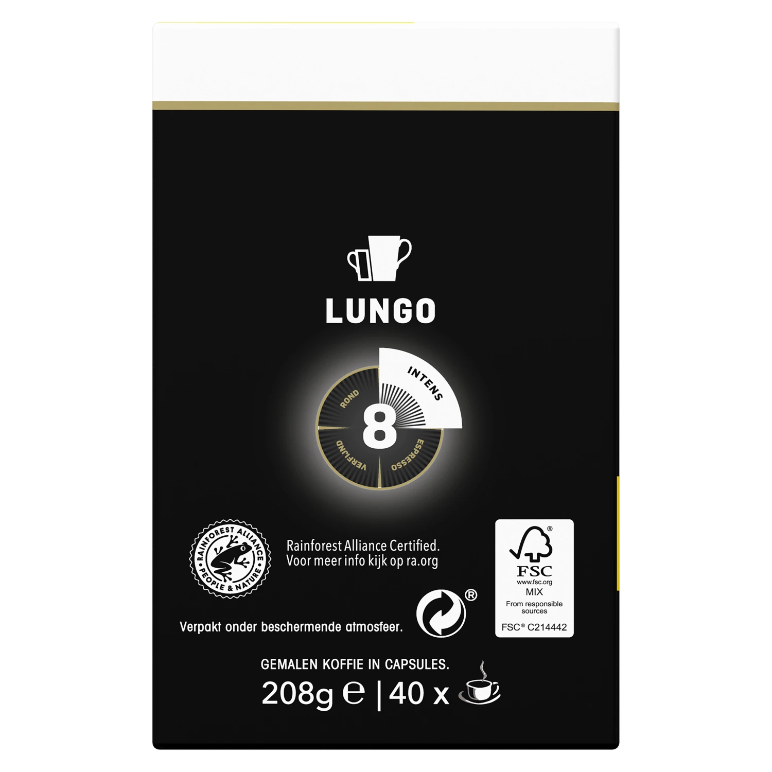 Douwe Egberts Lungo 8 Intens - 40 Koffiecups 5 Douwe Egberts Lungo 8 Intens - 40 Koffiecups - Afbeelding 5