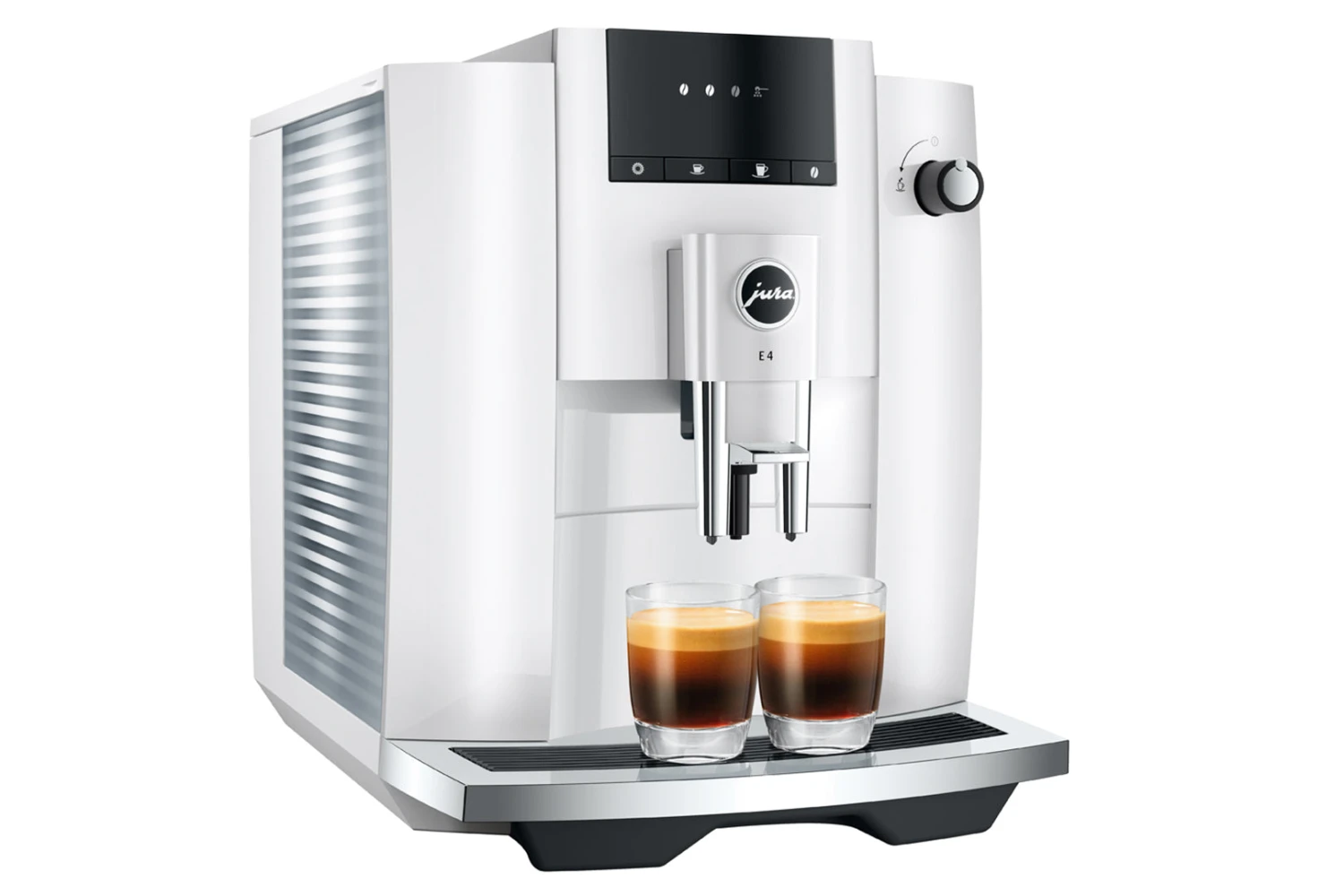 JURA E4 Piano White (EA) Met €54 Gratis Koffie én 2+1 Jaar Extra Garantie 2 JURA E4 Piano White (EA) Met €54 Gratis Koffie én 2+1 Jaar Extra Garantie - Afbeelding 2