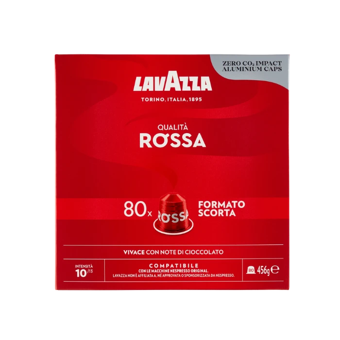 Lavazza Qualita Rossa Capsules Voor Nespresso® (80 Capsules) 1 Lavazza Qualita Rossa Capsules Voor Nespresso® (80 Capsules)