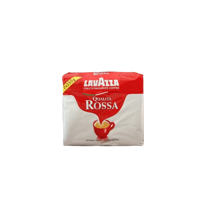Lavazza Qualita Rossa Gemalen Koffie 500 G. 1 Lavazza Qualita Rossa Gemalen Koffie 500 G.