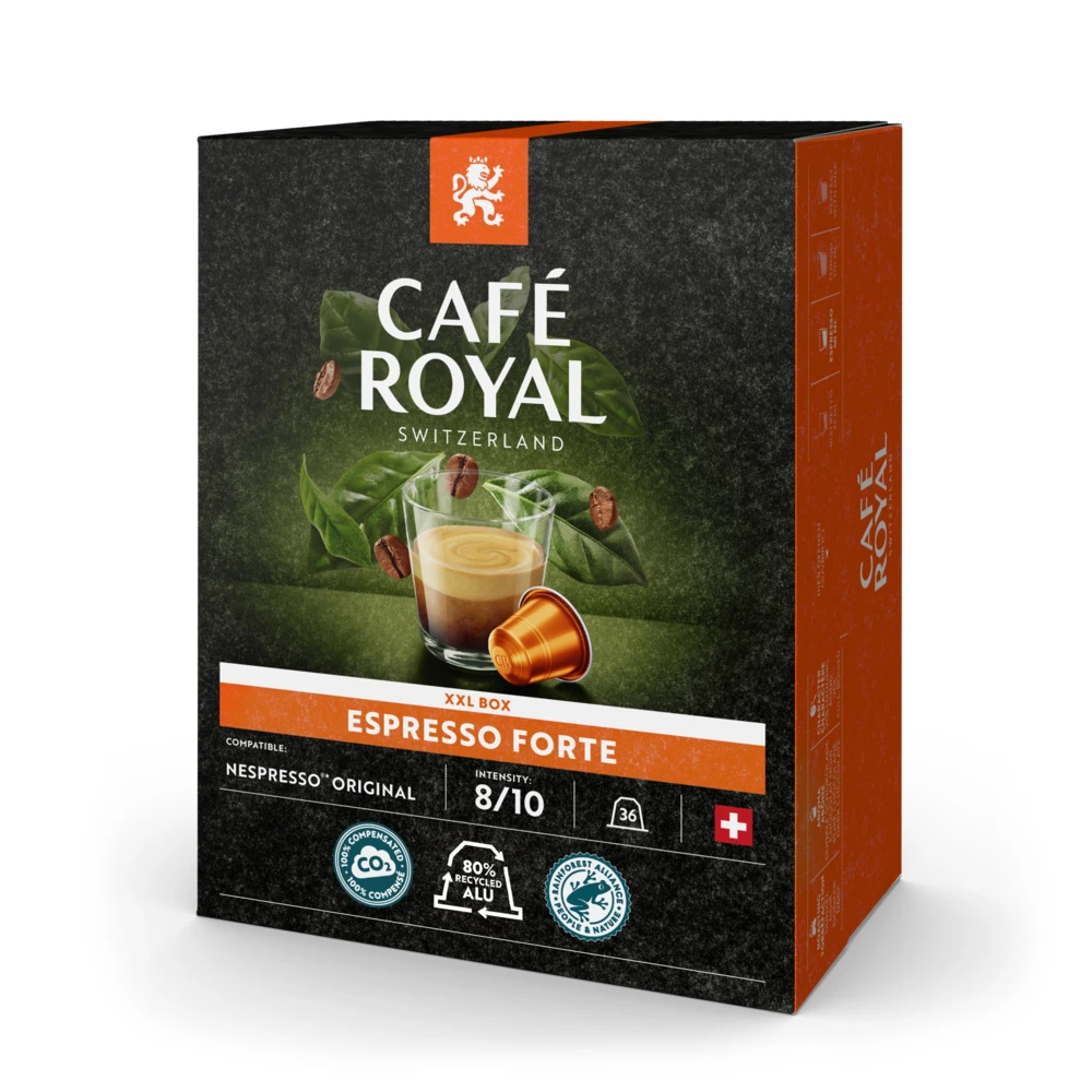 Café Royal - Espresso Forte - 36 Cups 2 Café Royal - Espresso Forte - 36 Cups - Afbeelding 2