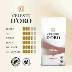 Celeste D'Oro Finest Crema - Koffiebonen 1 KG -Koffie Winkel sfeer product cdo bonen crema
