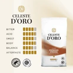 Celeste D'Oro Finest Espresso Strong - Koffiebonen 1 KG 10 Celeste D'Oro Finest Espresso Strong - Koffiebonen 1 KG -Koffie Winkel sfeer product cdo bonen espresso bonen espresso strong