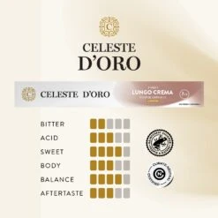 Celeste D'Oro - Finest Lungo Crema - 10 Cups -Koffie Winkel sfeer product cdo nespresso lungo crema