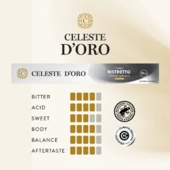 Celeste D'Oro - Finest Ristretto - 10 Cups -Koffie Winkel sfeer product cdo nespresso ristretto
