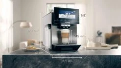Siemens EQ.900 - RVS - TQ905R03 Met €49 Gratis Koffie 13 Siemens EQ.900 - RVS - TQ905R03 Met €49 Gratis Koffie -Koffie Winkel siemens eq900 TQ905R03 koffiemachine afmetingen