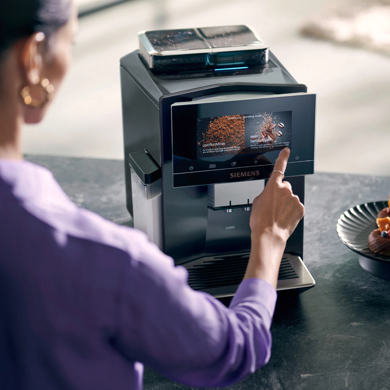 Siemens EQ.900 Dual Bean - Dark Inox - TQ907R05 Met €49 Gratis Koffie 4 Siemens EQ.900 Dual Bean - Dark Inox - TQ907R05 Met €49 Gratis Koffie - Afbeelding 4